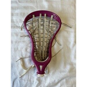 deBeer Bliss Women's Lacrosse Head Pink Strung - Girls LAX Head dB.